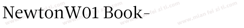 NewtonW01 Book字体转换